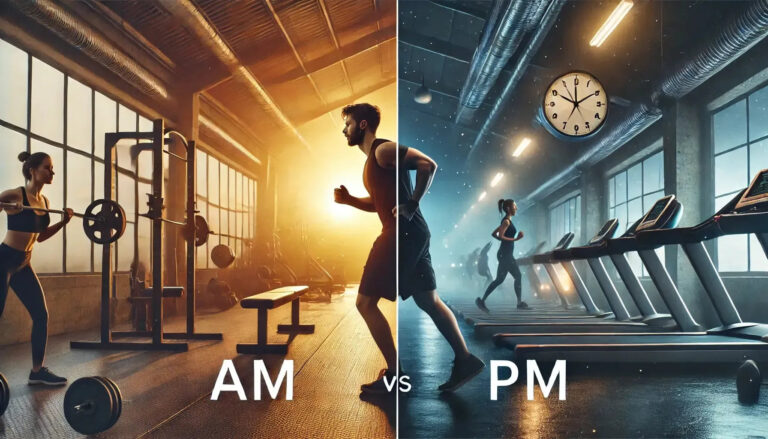 Morning workout compared with evening workout
