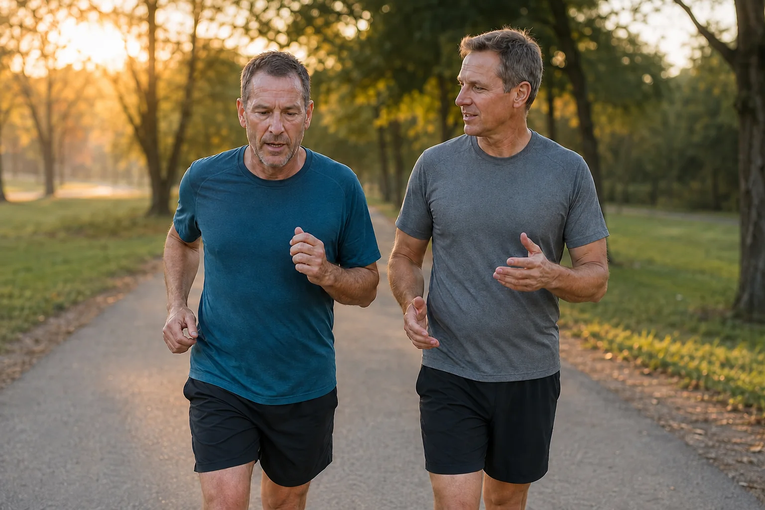 Recreational runner using a controlled run-walk progression with a coach