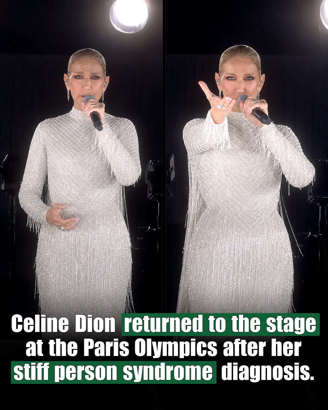 Celine Dion returning to the stage after stiff person syndrome