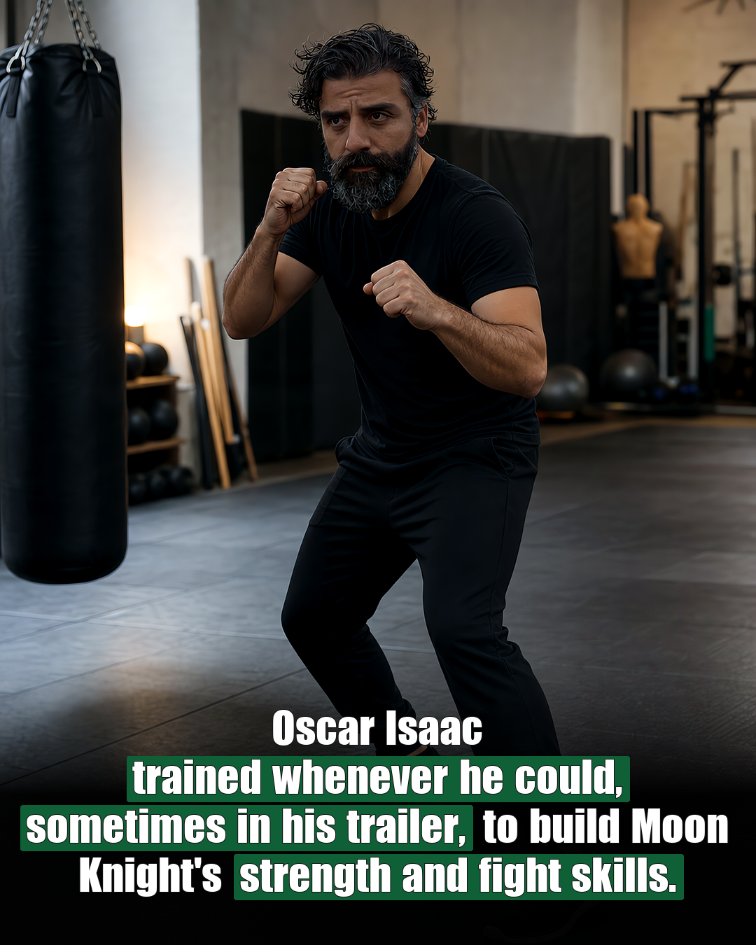Oscar Isaac's Moon Knight boxing and strength training