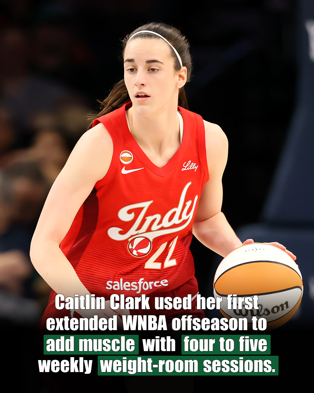 Caitlin Clark's WNBA offseason strength training