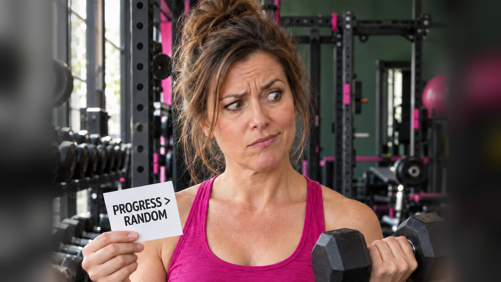 Fitness editorial scene illustrating 6 Reasons 'Muscle Confusion' Is Total Nonsense