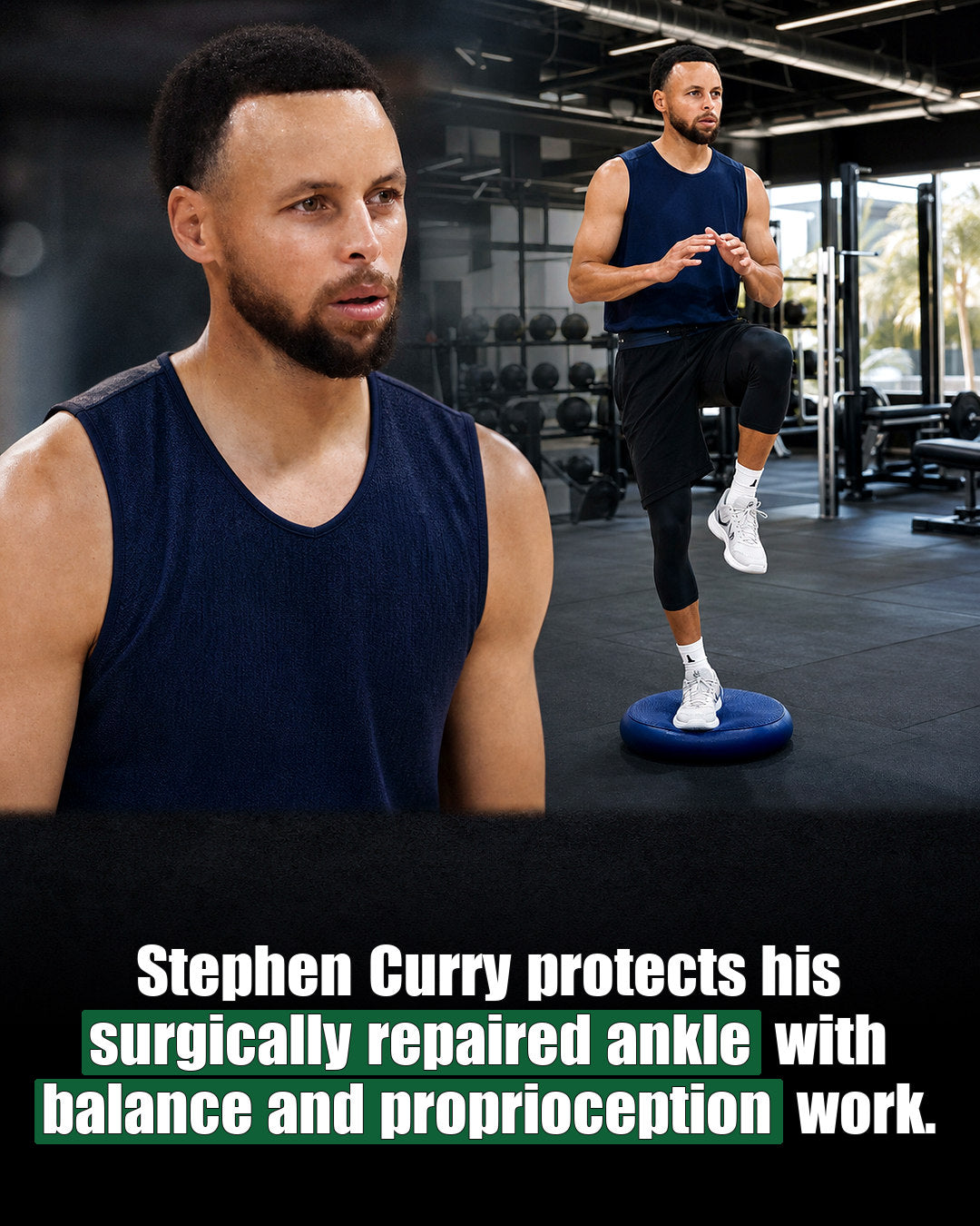 Stephen Curry ankle resilience training story