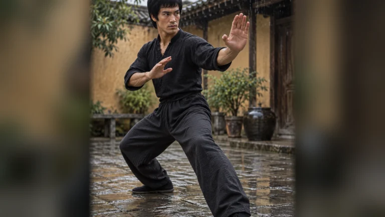 Bruce Lee, featured image for Bruce Lee's "Be Water" Philosophy and the Case for Adaptable Training.