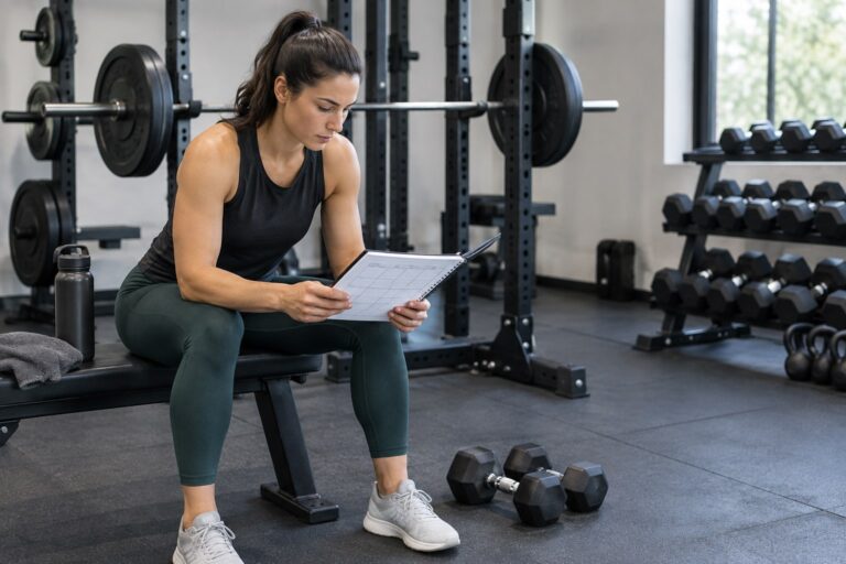 Lifter planning a full-body training week instead of a one-muscle-per-day split