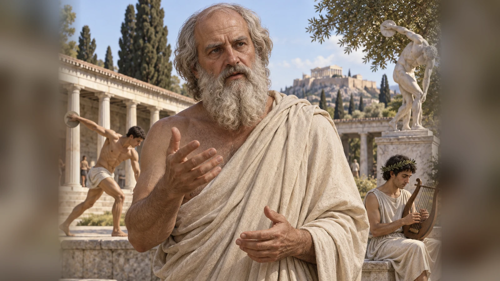 Plato, featured image for Plato on Balancing Gymnastics and Music: Training Body and Mind.