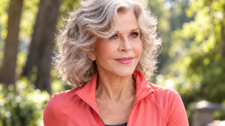 Jane Fonda featured in a WorkoutHealthy article about fitness and well-being.