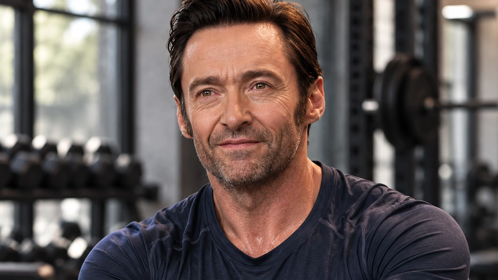 Hugh Jackman featured in a WorkoutHealthy article about fitness and well-being.